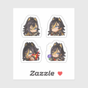 Dehya Genshin Impact 4-pack Stickerark Klistermärken