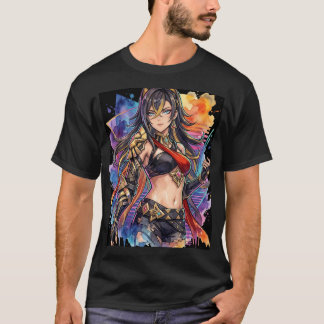 Dehya Genshin Impact Solbrun Hud Lejoninna Vaporwa T Shirt
