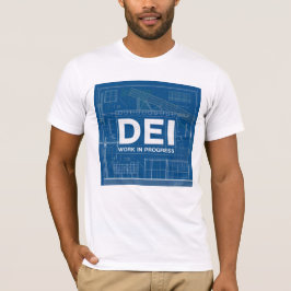 DEI Work Blueprint Technical Teckning T-Shirt