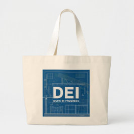 DEI Work Blueprint Technical Teckning Tote Bag Bag Jumbo Tygkasse