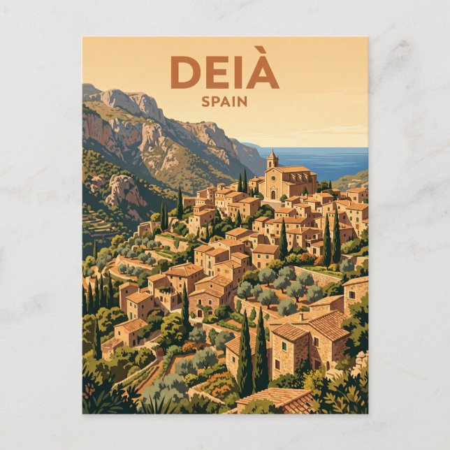 Deià by Spanien Vykort (Framsida)