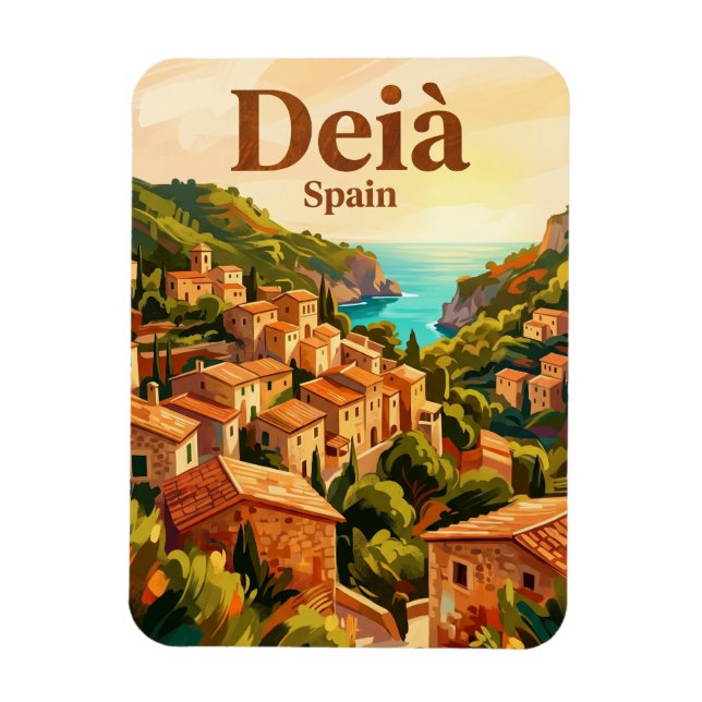 Deià Spanien Magnet (Vertikal)