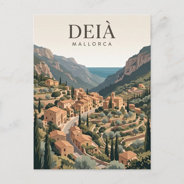Deià Spanien Vykort (Framsida)