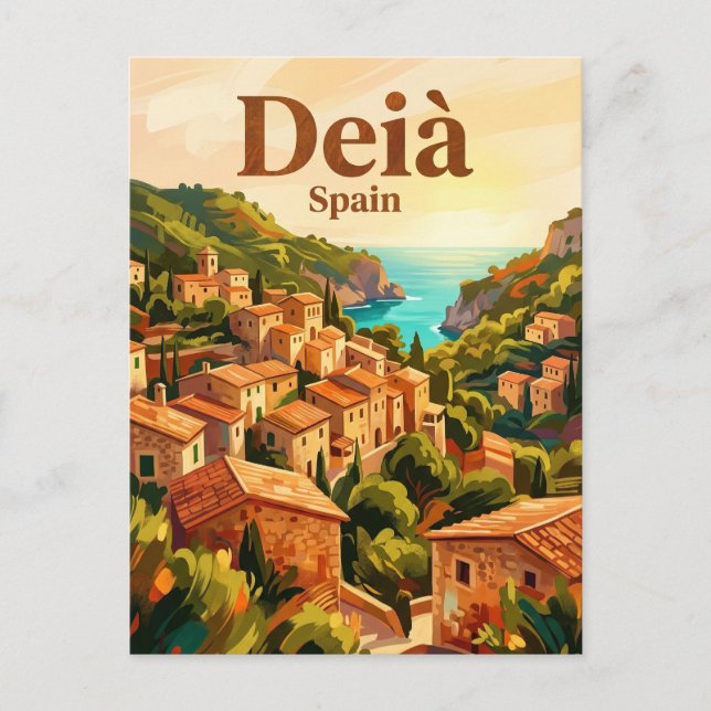 Deià Spanien Vykort (Framsida)