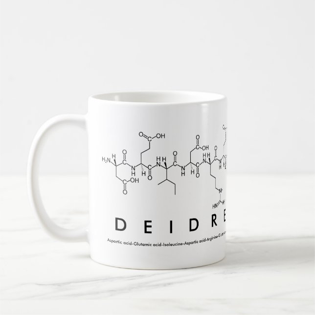 Deidre peptide namn mugg (Vänster)