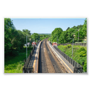 Deighton järnvägsstation, Huddersfield Fototryck