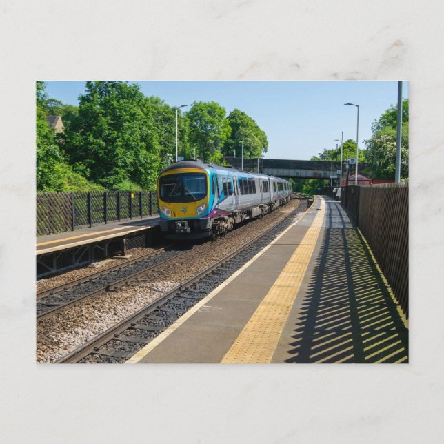 Deighton järnvägsstation, Huddersfield Vykort (Framsida)