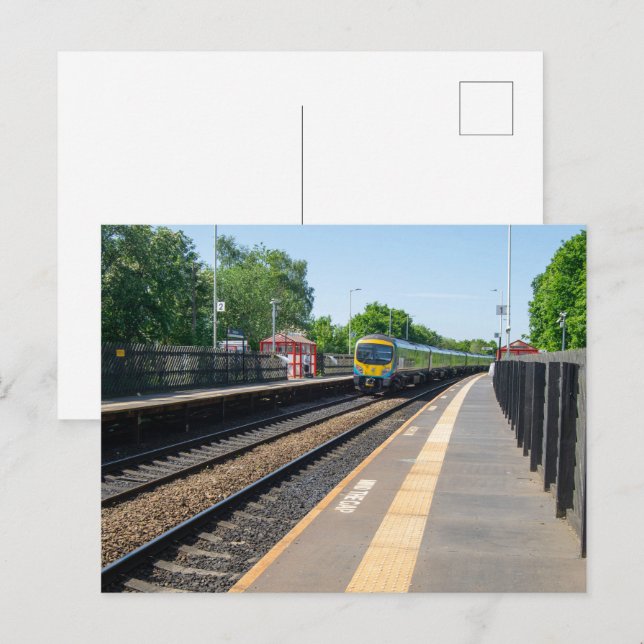 Deighton Railway Station, Huddersfield Vykort (Fram/baksida)