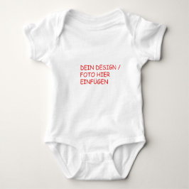 DEIN DESIGN/TEXT/FOTO Baby Strampler Babybodies T Shirt