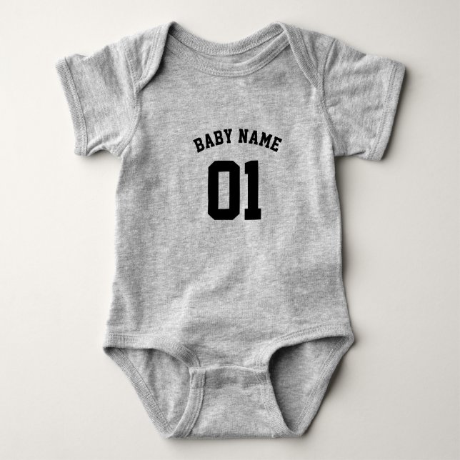 DEIN DESIGN/TEXT/FOTO Babybodies Football Jersey  T Shirt (Framsida)