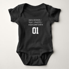 DEIN DESIGN/TEXT/FOTO Football Jersey Babybodies T Shirt