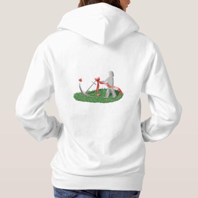 Dein innerer Halt Hoodie Pullover T Shirt (Baksida)