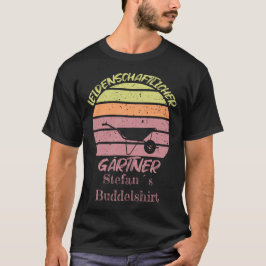 dein Namn personalisierbares Design Gärtner T Shirt