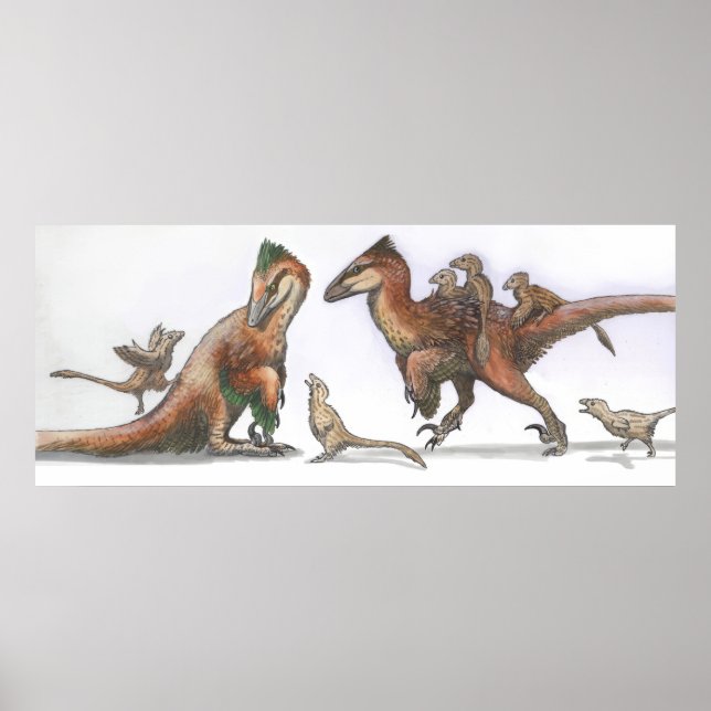 Deinonychus Family Poster (Framsidan)