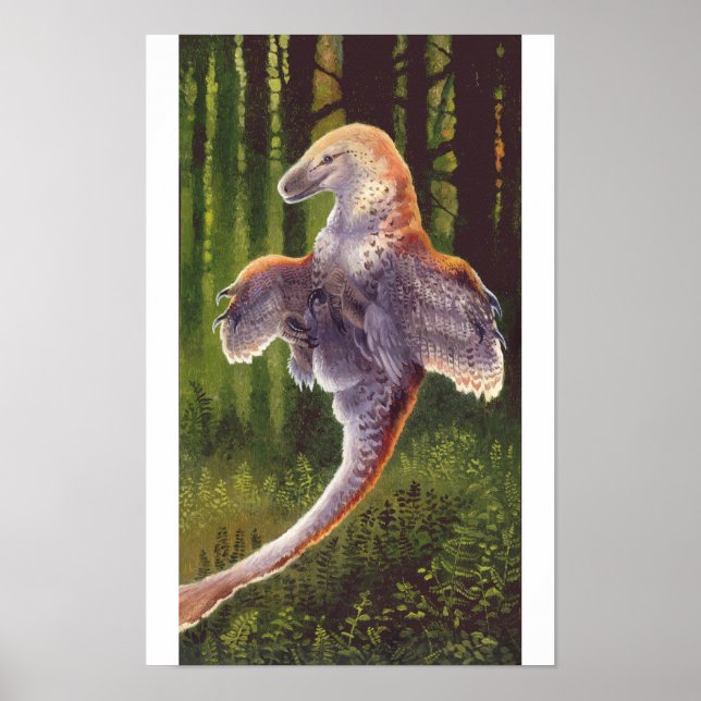 Deinonychus hoppande tryck (Framsidan)