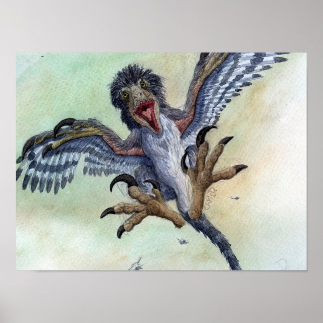 Deinonychus Skriv ut Poster (Framsidan)