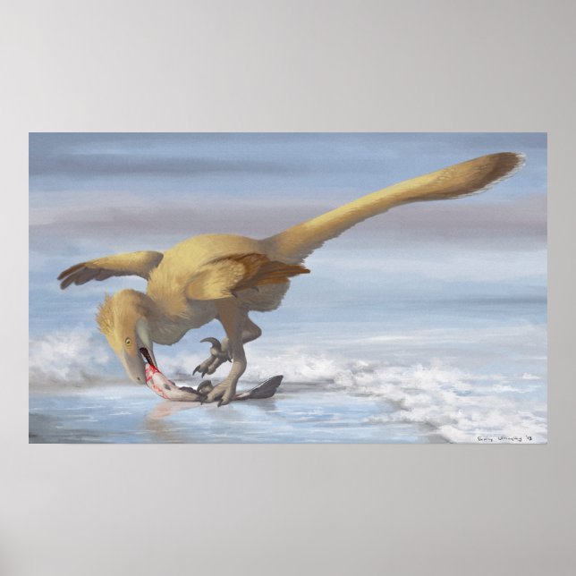 Deinonychus Sushi Skriv ut Poster (Framsidan)