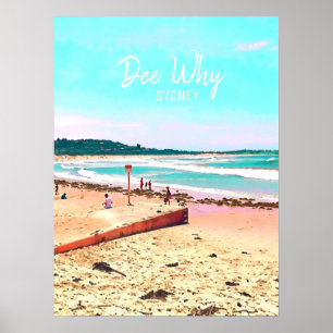 Dej varför Sydney Nonorth Beaches-återtryck Poster