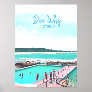 Dej varför Sydney Nonorth Beaches-återtryck Poster