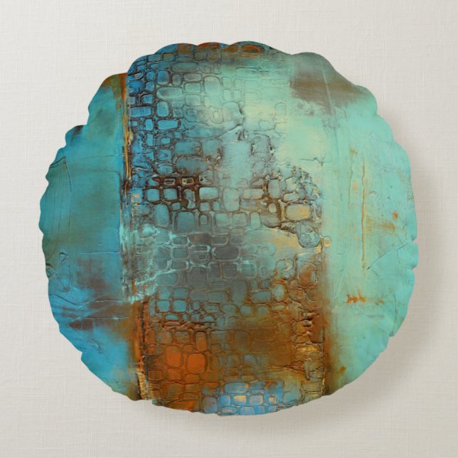 Deja Blue Rund Kudde (Framsidan)