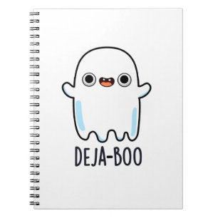 Deja Boo Cute Halloween Ghost Pun Anteckningsbok