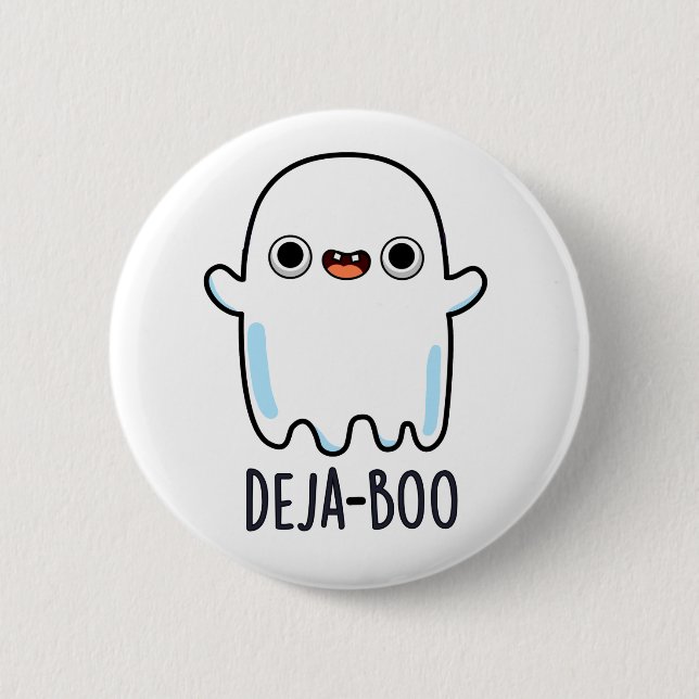 Deja Boo Funny Ghost Pun Knapp (Framsida)