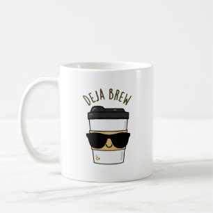 Deja Brew Funny Coffee Pun Kaffemugg