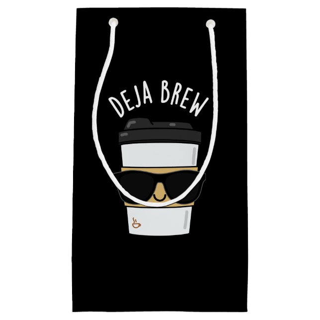 Deja Brew Funny Coffee Pun Mörk BG (Framsidan)