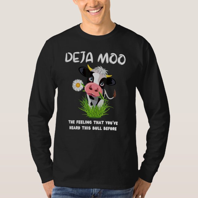 Deja Moo Bönder T Shirt (Framsida)