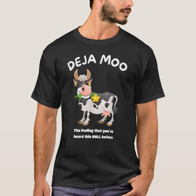 Deja Moo Farmer Farmers ger ut Cow T Shirt (Framsida)