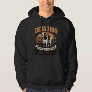 Deja Moo Rollig Ko Western Vintage T-Shirt Design_ Hoodie