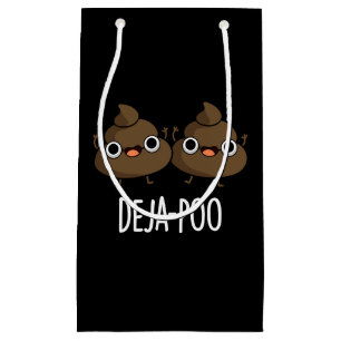 Deja Poo Funny Dubbla Poop Pun Mörk BG