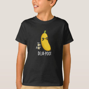 Deja-poot Funny Banana Dubbla Fart Pun Mörk BG T Shirt
