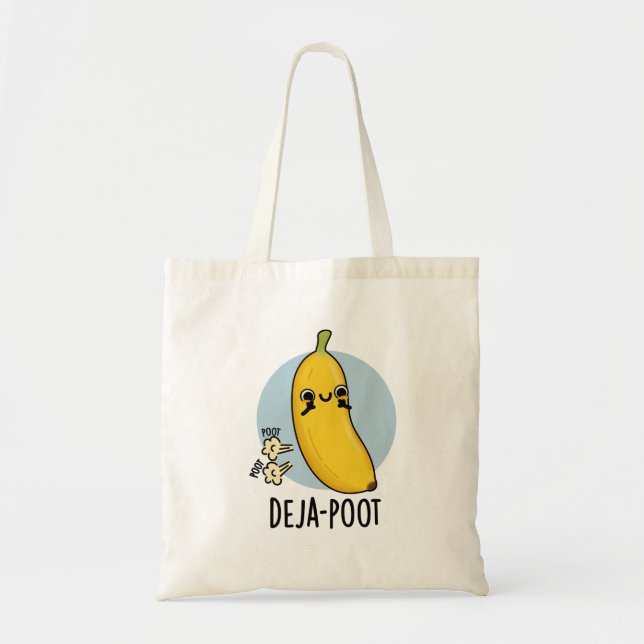 Deja-poot Funny Banana Dubbla Fart Pun Tygkasse (Framsidan)