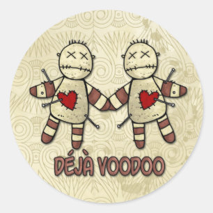 deja voodoo runt klistermärke