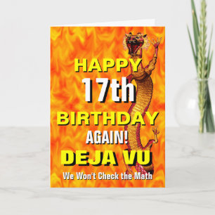 Deja Vu Birthday Kort