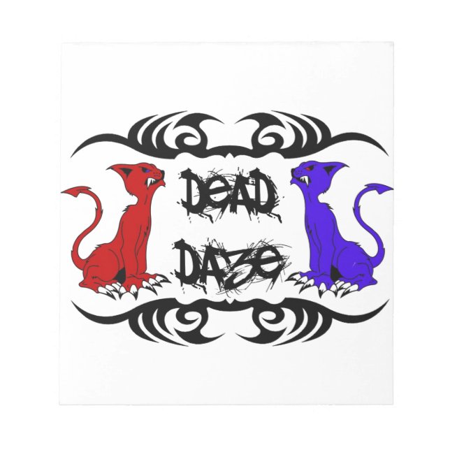 Deja Vu Cat Anteckningsblock (Framsida)