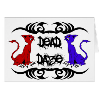 Deja Vu Cat Hälsningskort