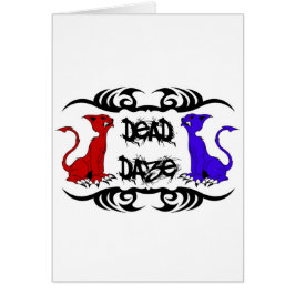 Deja Vu Cat Hälsningskort