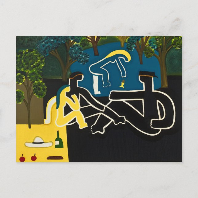 Dejeuner sur l'herbe vykort (Framsida)