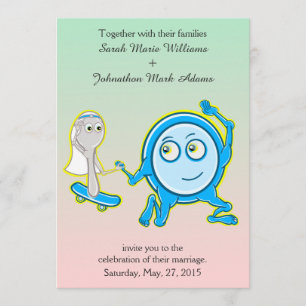 Dejskan gick bort med bröllopsinbjudan inbjudningar