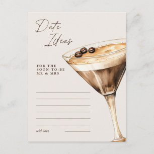 Dejtingidéer Espresso Martini Bröllopsduschspel Vykort