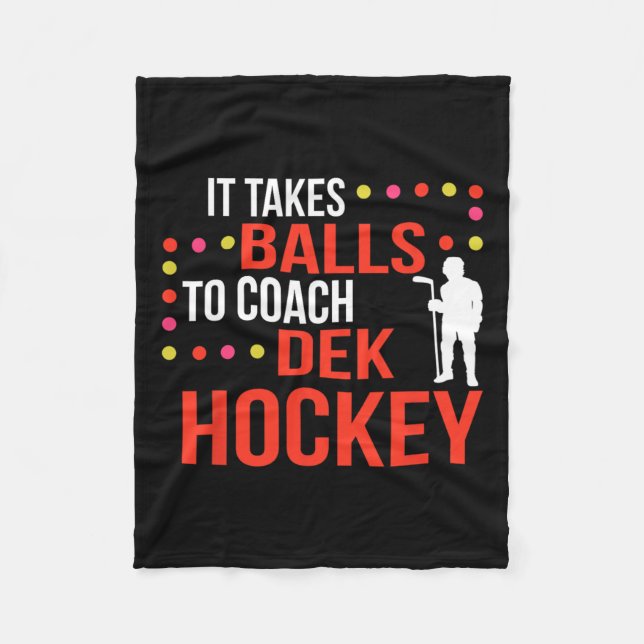 Dek Hockey Coach Fleecefilt (Framsidan)