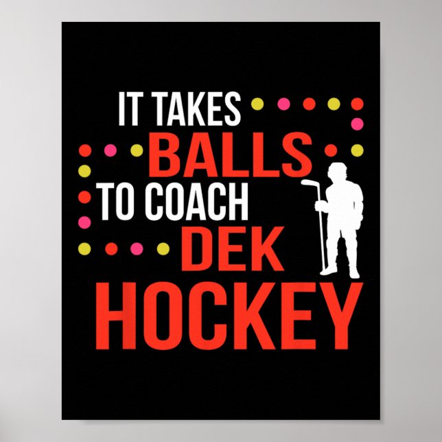 Dek Hockey Coach Poster (Framsidan)
