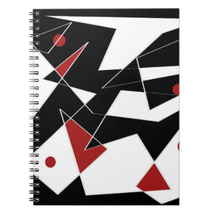Deka den bärbara datorn Red Bollar Spiral Anteckningsbok