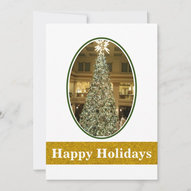 Deka det platta Helgdag för väggarna Julkort (Framsida)