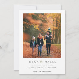 Deka familjen Halls-fotojul Julkort