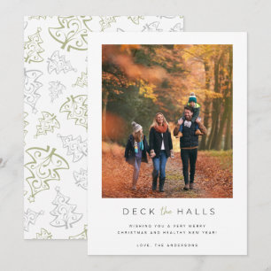 Deka familjen Halls-fotojul Julkort