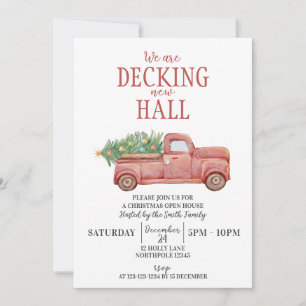Deka Hall, julhuset Inbjudningar