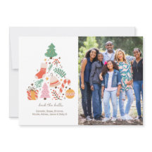 Deka Halls-familjens fotojulkort